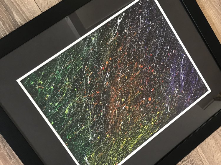 Cosmic Harmony Abstract Art by Dave Waddington