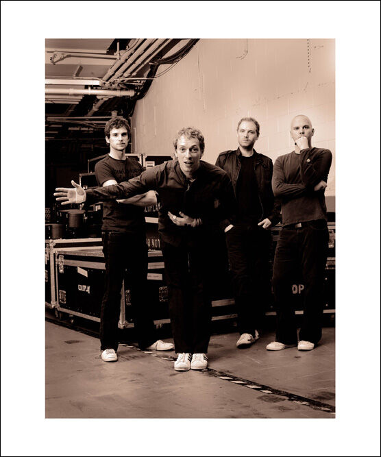 Coldplay backstage