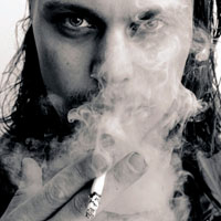Ville Valo smoking