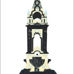 Fountain (blue/pink)