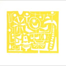 Abstract Birds (yellow)