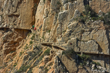 Climbers on the dangerous El Chorro track