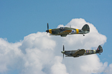 Spitfire and Hurricane share the same airspace