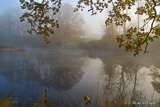 Sunrise on a misty river Helge