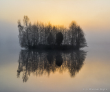 A floating islet on River Helge