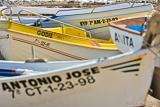 Stranded fishing vessels during hard winds