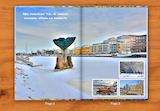 River Aura frozen, Turku, Finland