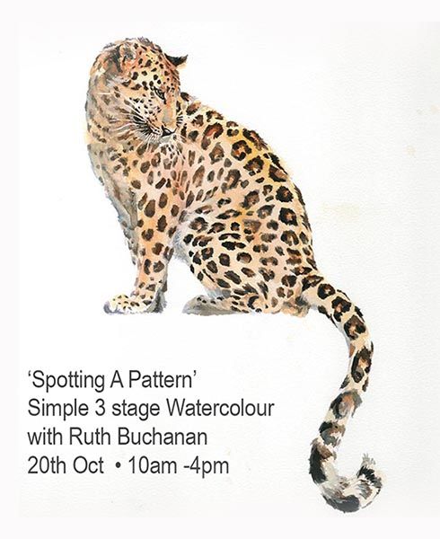 Leopard watercolour txt