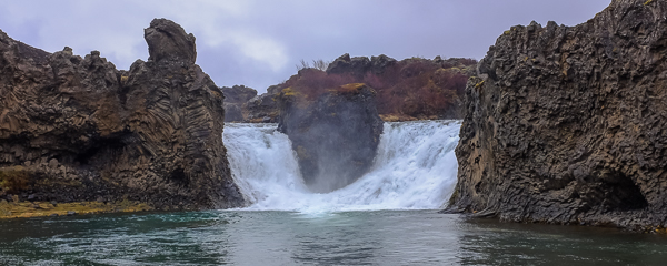 Hjálparfoss (double waterfall), Þjórsádalur Valley