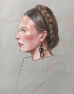 Pastel Portrait from a model
