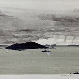 Anchored at Coll.  26 x 18cm, framed.  £120