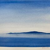 Rathlin from Oa on Islay.  26 x 18cm, Framed, £140