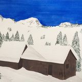 Pres de St Jean D'Aulps. 38 x 25cm