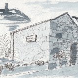 The Badger Inn, Lelant.  15 x 10cm