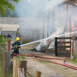 Barn fire
