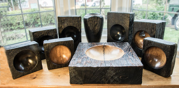 Oak pieces made from 200+ year old Posts