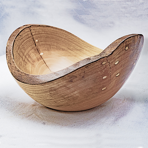 Natural Edge Cherry Bowl - Pegged £55