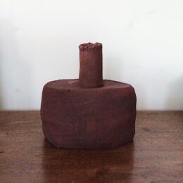 Bottle with iron stain