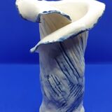 Porcelain & Cobalt pot 13cms