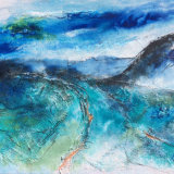 Blue Landscape 45.5x35cms