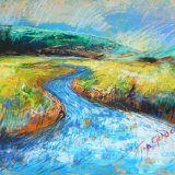 Uphill Sketch 43x43cms