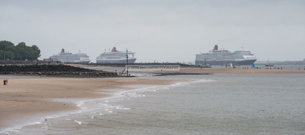 The 3 Queens passing New Brighton