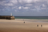 St Ives Beach and Lighthouse