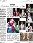 Tearsheet of article from magazine Kurier Polski, with photos of pilgrims by Tom Szustek
