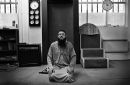 Portrait of sitting Imam Ismail Kotwal, Dublin