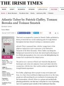 screenshot of Irish Times website with Altantic Tabor book review