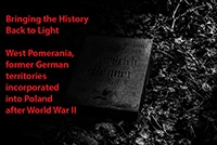 Tombstone from the German graveyard, Poland