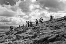 Croagh Patrick pilgrims walk down the mountain