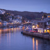 Looe harbour, twilight