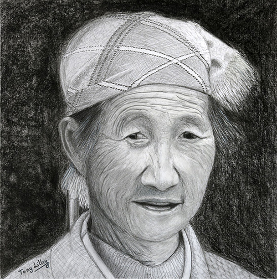 Chinese Putzehei woman portrait