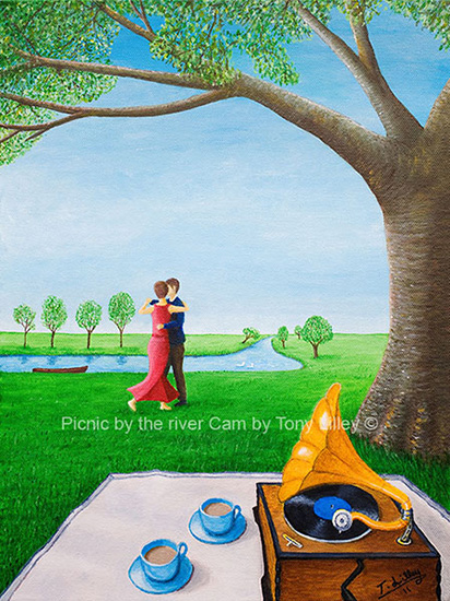 Picnic by the river Cam