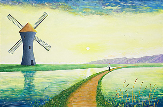 Windmill at Sunrise