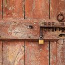 Doorbolt in Pienza
