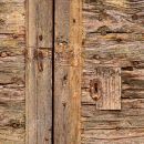 Wooden Door in Pienza