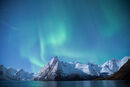 Aurora Borealis in Moonlight