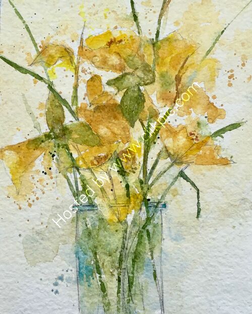 Burst of golden light