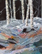 Birch Tree Stand 27x37cm