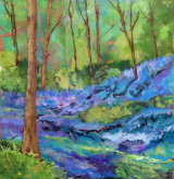 Bluebells in Dockey Wood 50cmx50cm