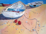 Boats on a Beach 30cmx40cm