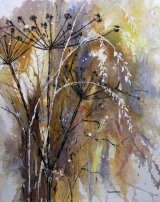 Hogweed and Grasses 27x37cm