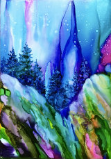 Northern Lights 30cmx40cm
