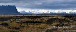 Across the desert: Lomagnupur & Skaftafell mountains.
