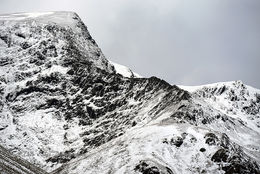 Winter conditions: Sharp Edge, Blencathra.