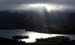 Sunbeams on Derwent Water