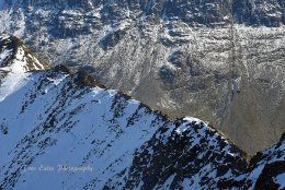 Looking down on Striding Edge