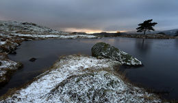 The end of the day: Kelly Hall Tarn.